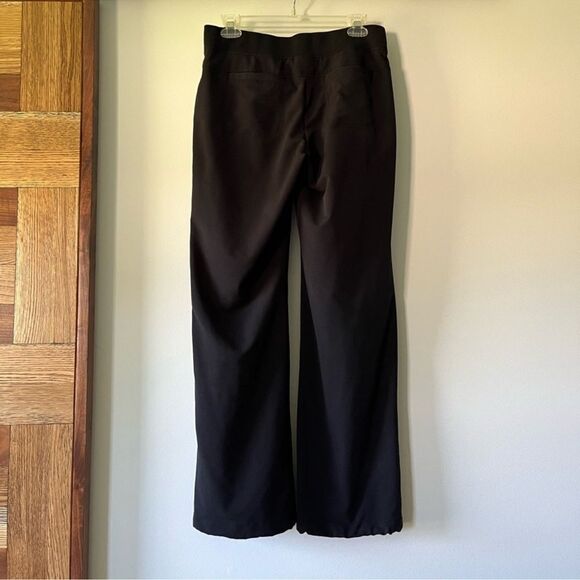 Athleta Midtown Wide Leg Trousers Pants Black 4 - Picture 5 of 9